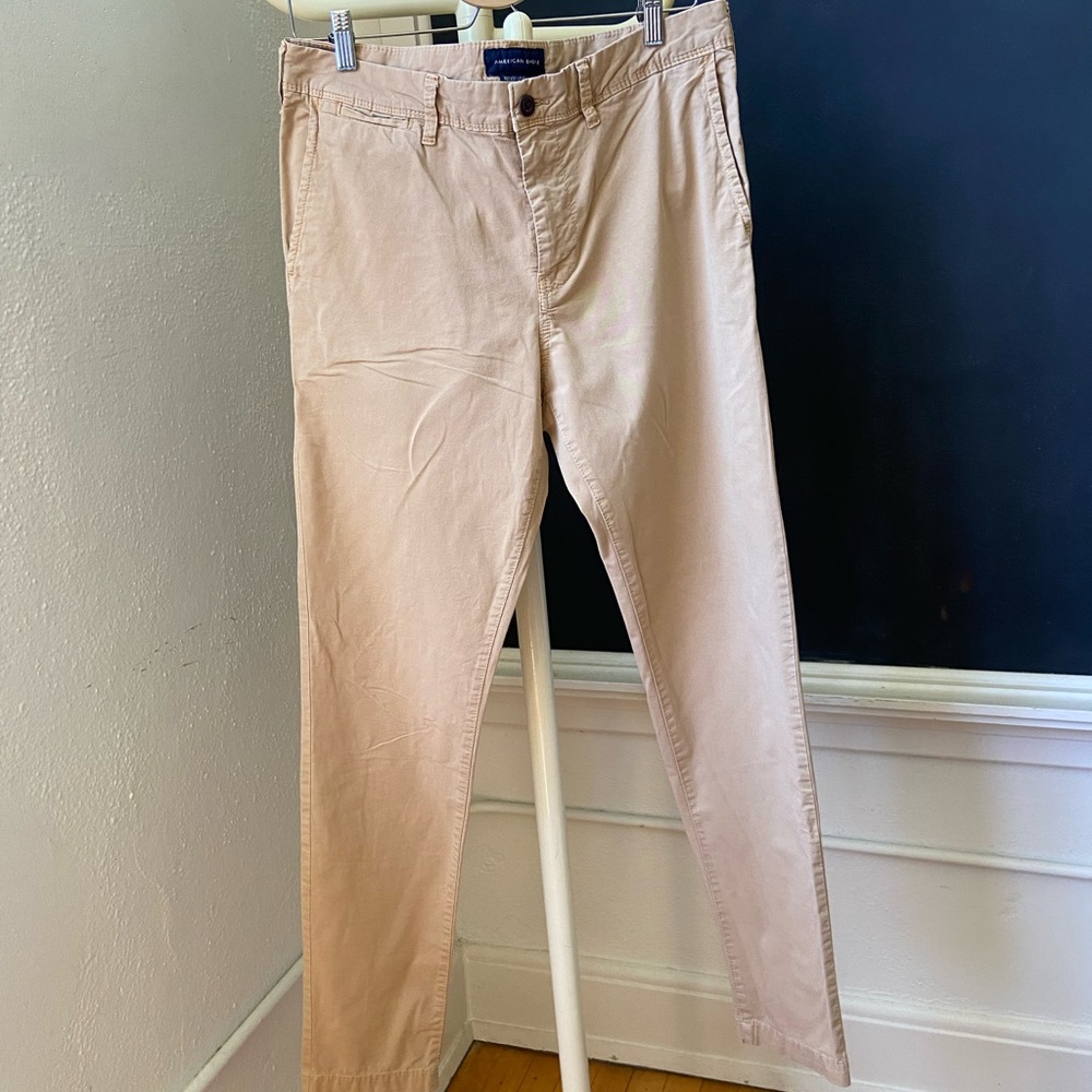 American Eagle 32x34 Khaki skinny fit pants